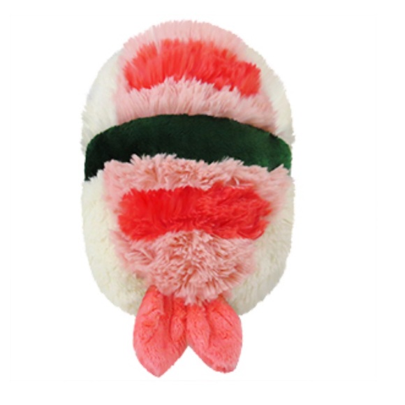 NWT Authentic Squishable Mini Comfort Food Shrimp Sushi Pink and White - Picture 3 of 3